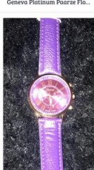 Zeldzaamste paarse gineva horloge nieuw          